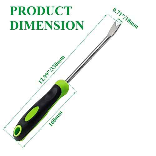 Dandelion Weeder Puller Tool with Soft Handle, Stainless Steel Garden Weed Remover Tool Weed Puller Tool Garden Weeder for Lawn Farmland Transplant Gardening Plant Tool