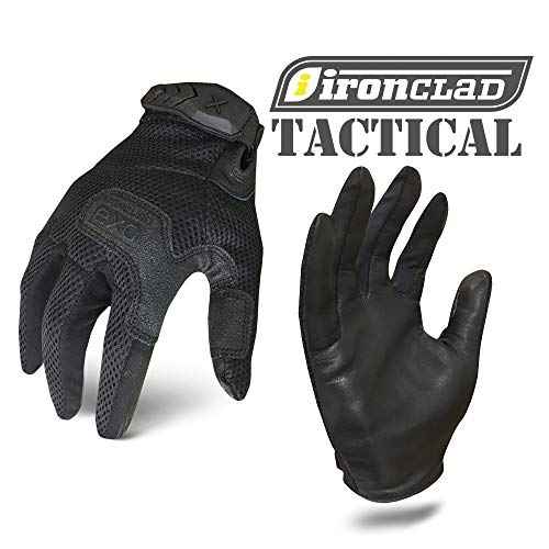 Ironclad EXOT-SVEN-02-S Tactical Stealth Vented Gloves, Small, Black