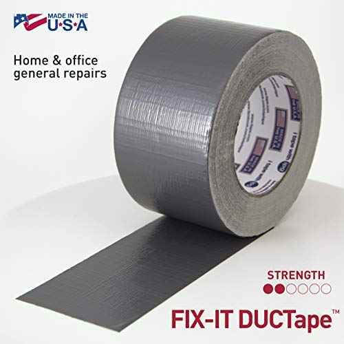 IPG Fix-It DUCTape, General Maintenance Duct Tape, 1.88" x 55 yd, Silver (Single Roll)