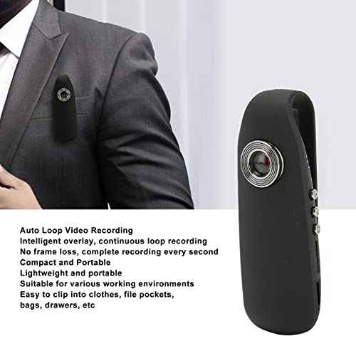 Mini Body Camera, 1080P HD Hidden Spy Camera Wearable Pocket Body Worn Camera Video Recorder, Loop Recording, Camcorder for Cycling Security Guard