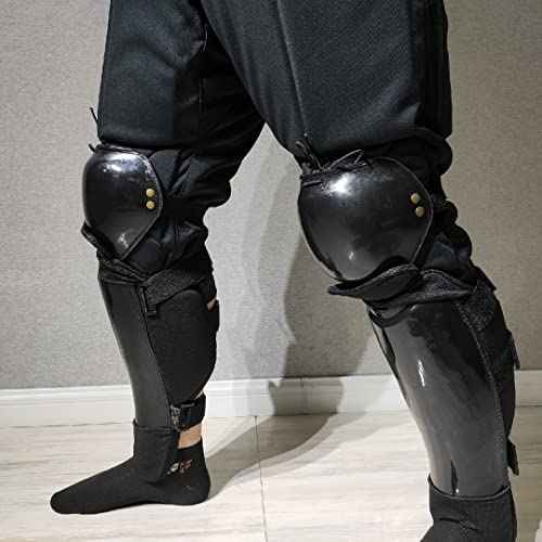 LEONARK Black Armoury Hema Knee/Elbow Protectors Knee/Elbow Pads Shell Knee Guard Caps (Knee Pads)