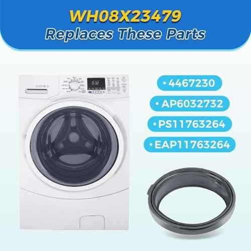 Upgraded WH08X23479 Washer Door Boot Seal for GE Washing Machine, Replacement Part 4467230 AP6032732 PS11763264 EAP11763264