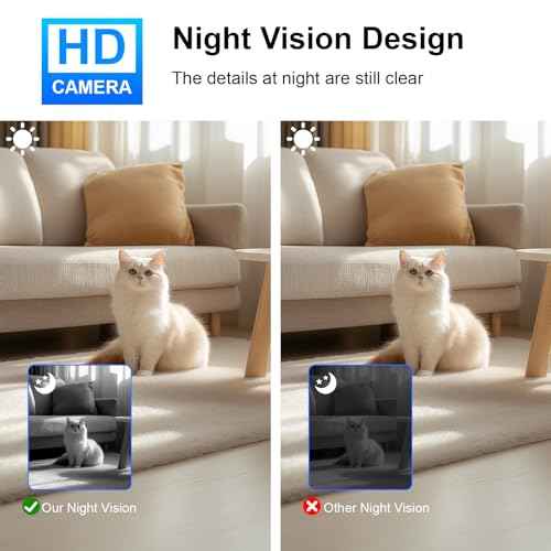 Mini Wireless Camera HD 180¡Æ Rotating Cameras Smallest WiFi Security Camara, Portable Nanny Cam Night Vision Tiny Rotatable Cams for Home Room Office Indoor Outdoor (Silver)