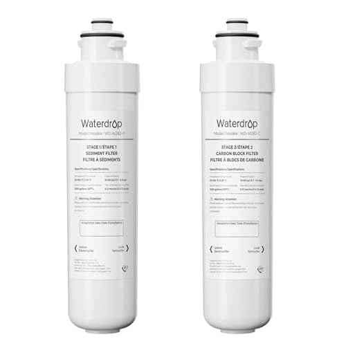 Waterdrop W282 Water Filter Replacement for Brio¢ç NFMCTO5MS2 and NFMPP5M, Compatible with The UVF2 Series Models of Brio¢ç Bottleless Water Cooler Dispensers, 1500 Gallons, Leak-free, 2 Counts