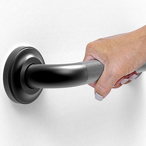 1-1/4" Knurled Grab Bar, ADA Compliant Bath Safety Shower Handrail, Bathroom Mobility Aid Handle for Seniors and Disabled, Heavy Duty 500lbs Support