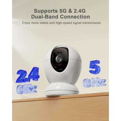 usogood 2.5K Indoor Camera for Home Security, 360¡ÆPet Camera Indoor with Phone App,Support 5G/2.4Ghz WiFi, Auto Motion Tracking Detection,2-Way Audio,Compatible with Alexa,Best Gift£¨2-Pack £©