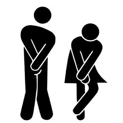 Bestjybt DIY Removable Washroom Toilet Bathroom WC Sign Door Accessories Wall Sticker Home Decor