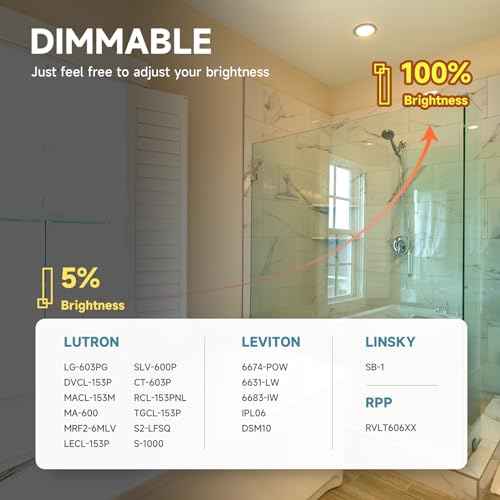 ECOELER 6inch Black LED Disk Lights, 3CCT Selectable Dimmable Flush Mount Ceiling Light Fixture, 16.5W 1100Lm, Aluminum Trim Low Profile Surface Mount, ETL Listed, 10 Pack