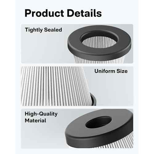 HOTO 4 PCS Filter Replacement for HOTO Compressed Air Capsule Only, Not for Autocare Air Duster