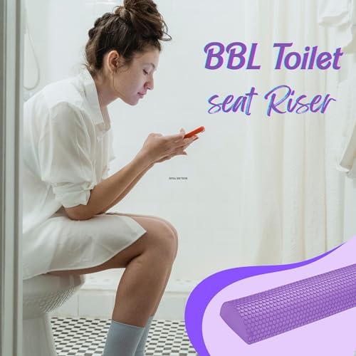 BBL Pillow Toilet Seat Riser BBL Toilet Riser D-Shaped High Density Foam High Density Toilet Seat Pillow Brazilian Butt Lift BBL Toilet Seat Riser BBL Supplies