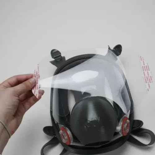 Replacement Parts Lens Assemblies for 6000 Series Full Facepiece Respirators and 10-Pack Peel-Off Lens Caps for 6800 Series for 3M 6885, 6000, 6700, 6800, 6900 Face Shield Cover