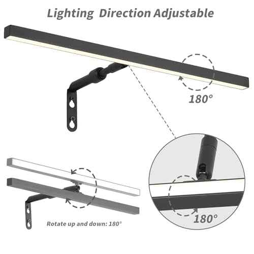 2 Pack Picture Lights for Paintings Plug in, 16" 4W Adjustable LED Picture Light Art Light with Timer, Remote Control Gallery Wall Light for Picture Display Frame Dartboard Art Work (Black)
