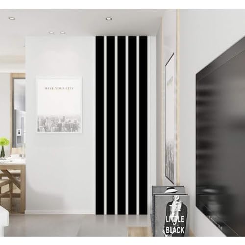 10 Pcs Mirror Wall Stickers Striped Design Mirror Art Tile Decal DIY Self Adhesive Wall Line Border Decals Removable Acrylic Mirror Sheets Wall Sticker and Murals for Home Decor (5 * 20cm)
