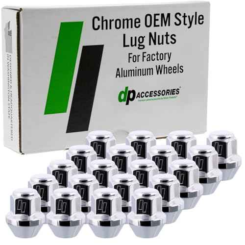 DPAccessories Lug Nuts Compatible with 2008-2016 Chrysler Town & Country | Chrome OEM Style | Factory Aluminum Wheels Only | Set of 20 Wheel Nuts | DCRTOW05F-CH/1