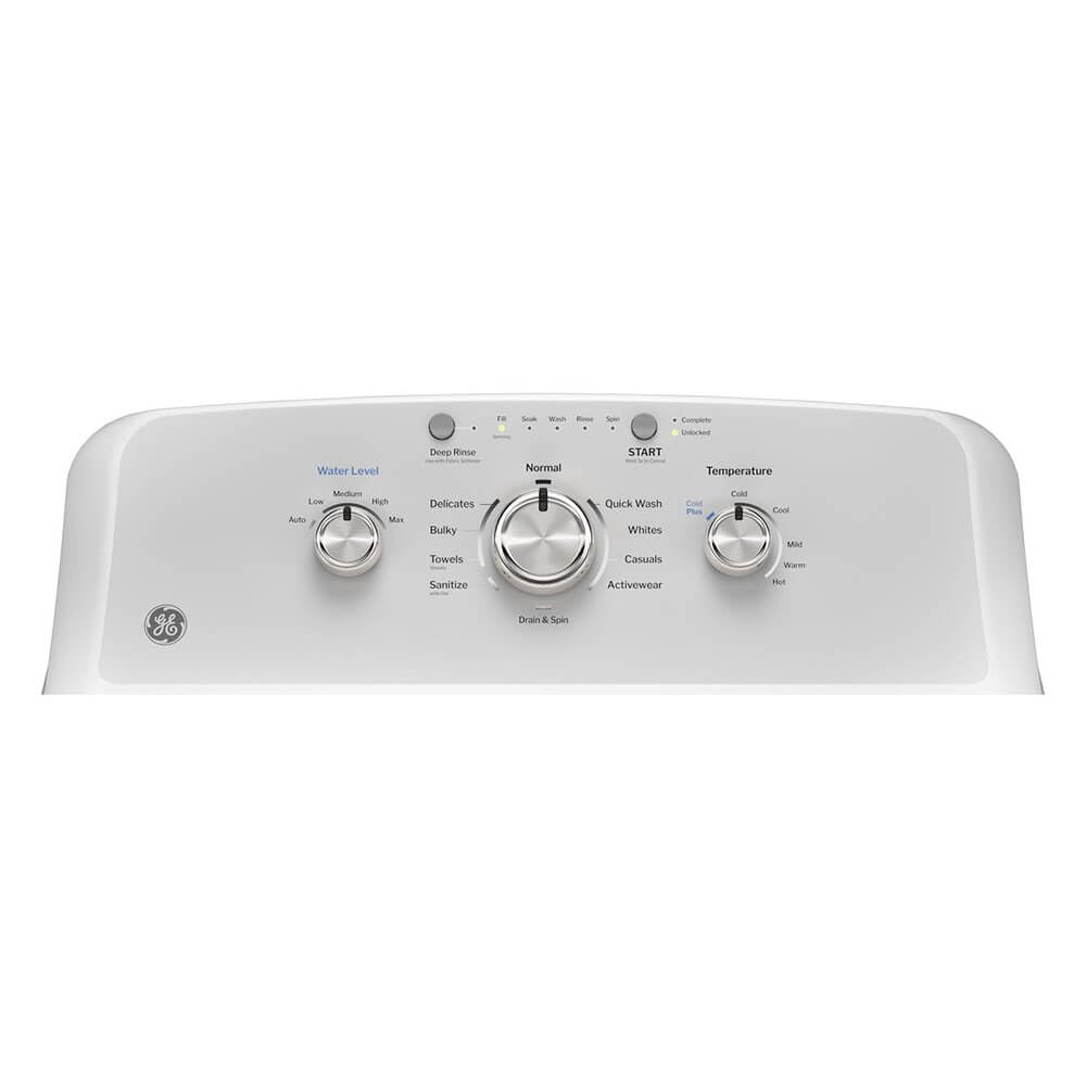 GE GTW385ASWWS 4.3 cu. ft. Top Load Washer in White with Dual Action Agitator