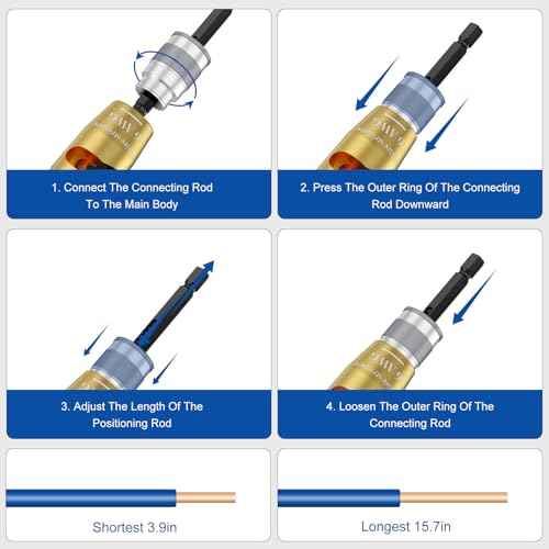 9Pcs Wire Twister Tool for Drill,YIHANGYE Wire Stripper for Drill,for 6-8-10-12-14 Gauge Electric Wire Stripper,Drill Wire Twister With 2Pcs Metal and Plasticwire Twisting ToolWire Connectors Nuts