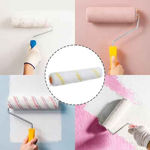 10PCS 6 Inch Paint Roller Covers, Microfiber Paint Roller for Painting, Walls, Ceilings, Clean Stains