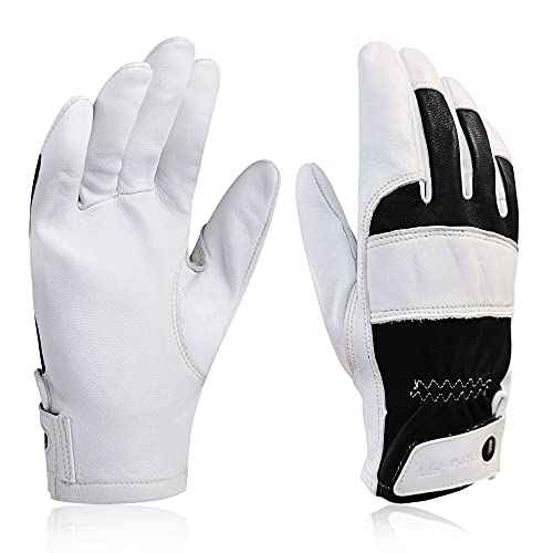 TIG Welding Gloves, High Dexterity Premium Goatskin,Spark-Resistant,True Fit