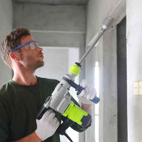 Worker Bee Concrete Hole Saw Kit,SDS Plus & Max Shank Masonry Wall Hole Opening for Brick, Concrete,Cement Stone,10-Piece