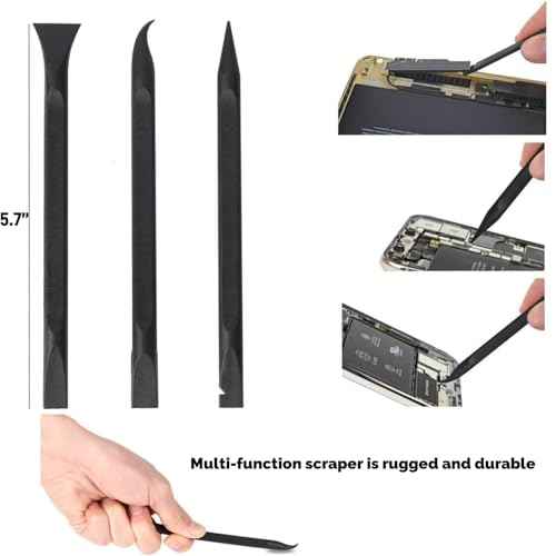 Scraper Small Plastic Scraper Tool, Used in Narrow Spaces and Gaps, Perfect for Removing Oil Stains, Labels, Food, Dirt, Paint, Etc. (6Pcs scrapers)
