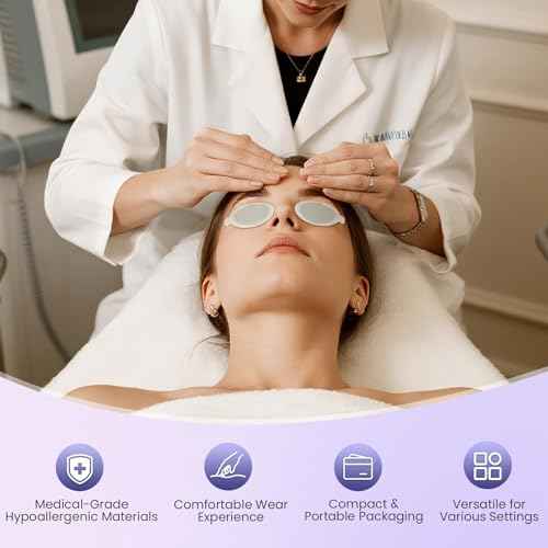 Disposable Vee-shields 10 Pairs for IPL Hair Removal Beauty Fields Client Eye Protection