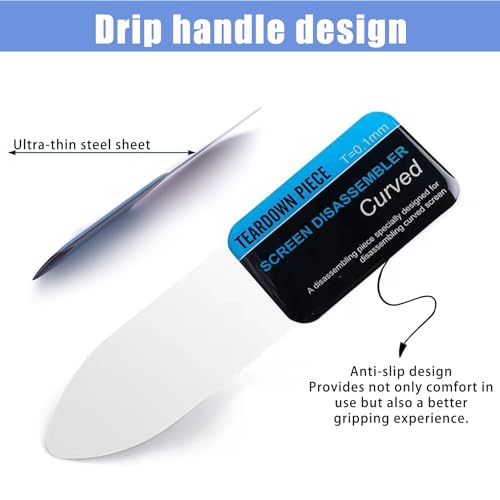 6PCS Ultra Thin 0.1mm Professional Elbow Pry Knife Repair Steel Opening Tool Repair Screen