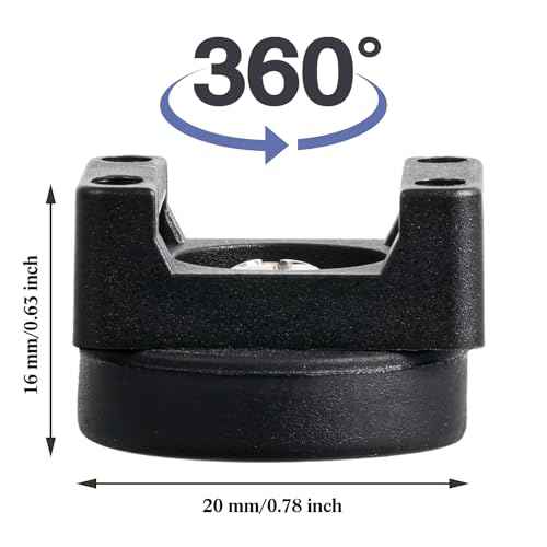 Yookeer 50 Pcs Magnetic Zip Tie Mount Base Black Magnetic Cable Clips Wire Holder Multipurpose Cable Ties Management Base Electrical Supplies for Wire (22 mm)