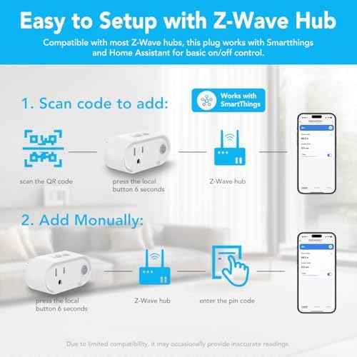 NEO Z-Wave Plus Smart Mini Plug 3-Pack, Compact Z-Wave Outlet for Home Automation, Compatible with SmartThings, Basic On/Off Function, 500 S2, Energy Efficient Remote Control