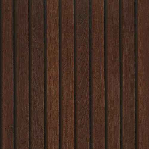 FunStick Brown Slats Wood Wallpaper Peel and Stick Removable Walnut Wood Contact Paper for Cabinets Peel and Stick Wood Slat Wall Panel Wallpaper for Bedroom Bathroom Accent Wall Waterproof 15.8"x80"