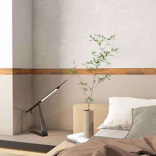 LACHEERY Shiplap Wood Border Wallpaper Peel and Stick Mirror Frame Border Bathroom Mirror Borders Peel and Stick Wood Grain Repair Tape Brown Wooden Bulletin Board Borders Trim for Classroom 3"x197"