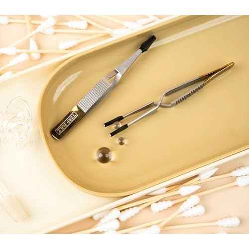 4-Inch Reverse-Action Tweezer with Heat-Resistant Silicone Grip | Precision Triangle Head | Ideal for Handling Small Accessories | Durable & Easy to Use
