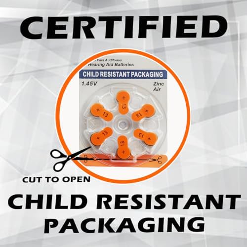 Hearing Aid Batteries Size: 13 (120 Batteries)