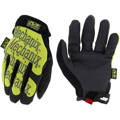 Mechanix Wear The Original Hi-Viz Gloves - High-Visibility Work Gloves - For Gardening - Breathable - For Warehouse Work - Touchscreen Compatible - Durable - Fluorescent Yellow - X-Large