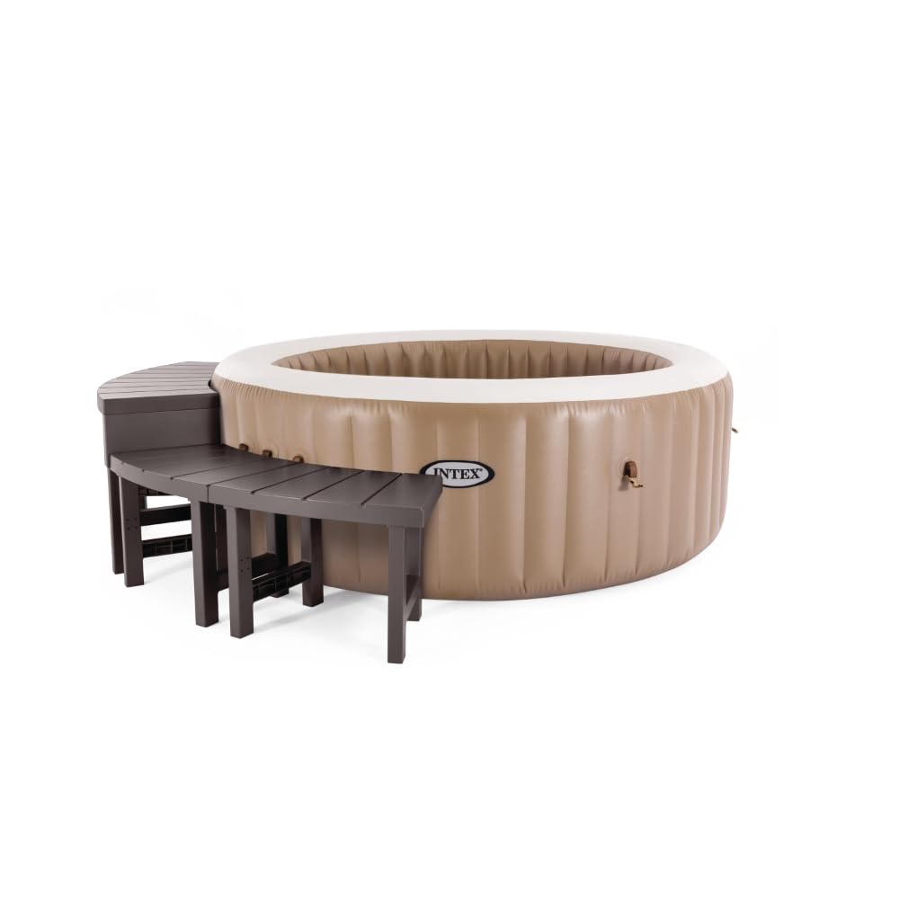 Intex Set of 4 PureSpa Benches, 2 Medium and 2 Tall Bench Accessories Compatible with Inflatable Hot Tub 4 Person Spas (Bench Accessories Only)