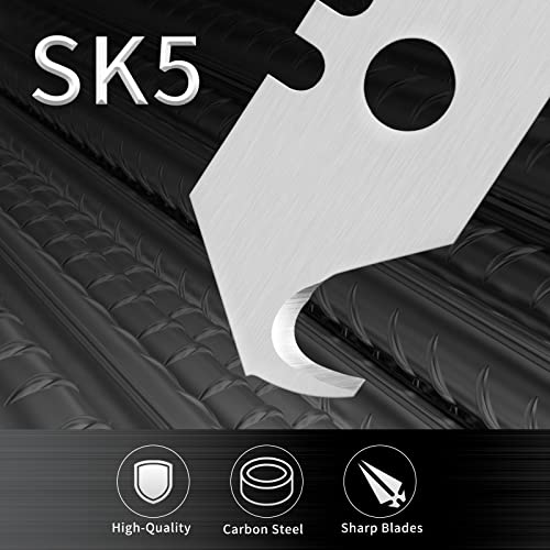 Hook Blades, 30 Pack Hooked Razor Blades, Utility Knife Blades, Box Cutter Blades, High Carbon Steel Standard Size Refill Blades, Heavy Duty SK5 Replacement Blades