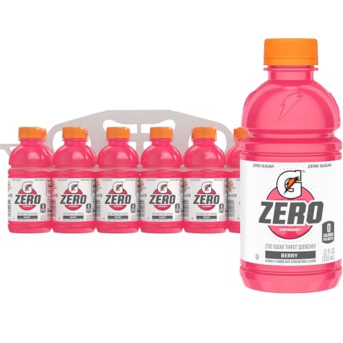 Gatorade G Zero Berry, 12 Fl Oz Bottles, 12 Pack