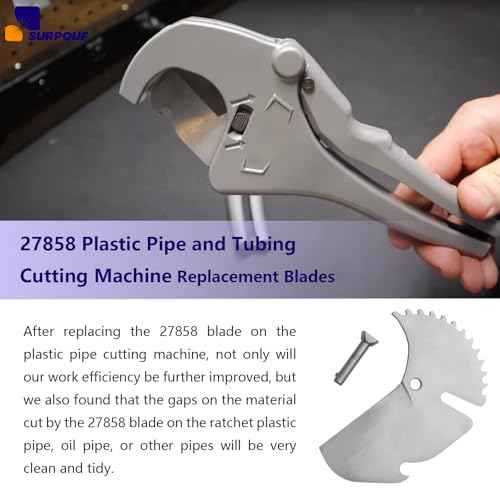 RC-1625 Blade,27858 Plastic Pipe And Tubing Cutter RC-1625 Replace Blade Compatible with RIDGID 1/8" to 1-5/8" Plastic Pipe And Tubing Cutter (2 Pack)