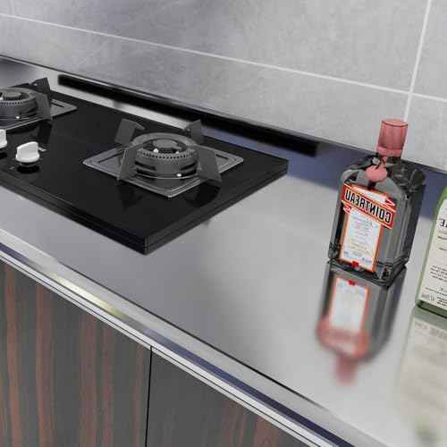Stainless Steel Contact Paper Peel and Stick Countertop Silver Metallic Refrigerator Wrap Contact Paper DIY Waterproof Wallpaper for Kitchen Backsplash Dishwasher Cabinets 11.8"x80"
