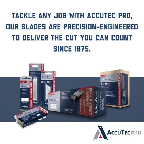 Deluxe Window Scraper - Precision in Tight Corners, Compatible with 0.009" or 0.012" Blades, Includes 5 Carbon Steel Blades - APTL-7001