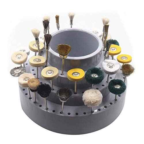 Pongnas Round Drill Storage Box, Drill Holder Hard Plastic Manager Tool Container Quality Tool Organizer