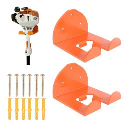Weed Eater Rack Garage Wall Organizer, Garage Tool Organizer Weedeater Hanger Wall Mount For String Trimmer Hanger, Hedge Trimmer Rack Garden Tool Organizer (2 Pack)