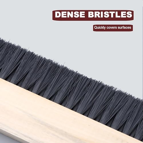 30cm Large Paint Brush Polypropylene Cloth Waterproof Construction Professional Brushes Hand Broom for Floor Wall Worktop (Black)