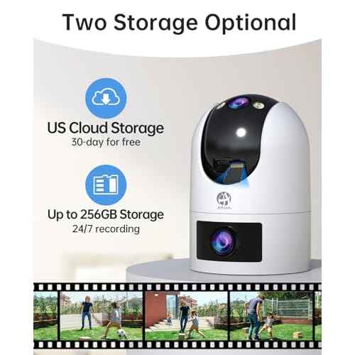 JOOAN Security Camera Outdoor 2K Ultra HD Dual Lens 2.4G/5G WiFi Bluetooth 2 Cams in 1 Auto Tracking 360¡ÆView,2 Ways Audio IP66 Waterproof 3 Night Vsion Modes Cloud/SD Card Storage,Corded Power