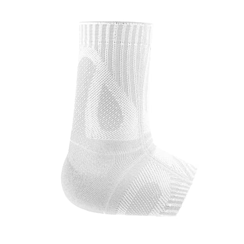 Bauerfeind Sports Achilles Support - Relieves the achilles tendon while running, jumping, and moving - All White, X-Small