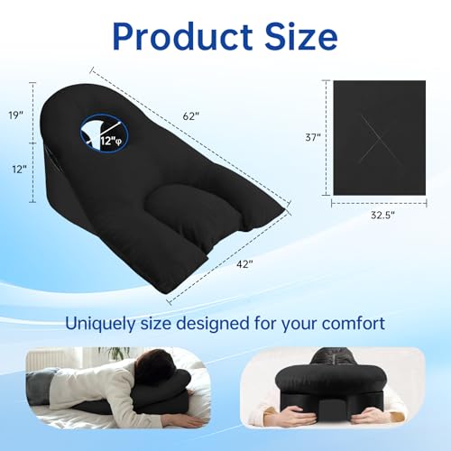 Face Down Pillow After Eye Surgery - BBL Pillow After Surgery for Sleeping - Prone Face Down Massage Pillow Headrest for Bed - Vitrectomy Recovery Equipment