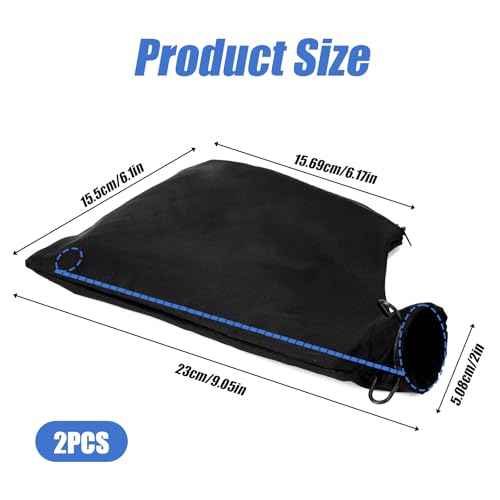 2 Pcs Black Dust Collection Bag for Miter Saw Table Saw Miter Saw with Zipper and Wired Adjustable Stand Wired Stand Miter Saw Accessories for 255 Model Belt Sander Parts Diagonal Saw Miter