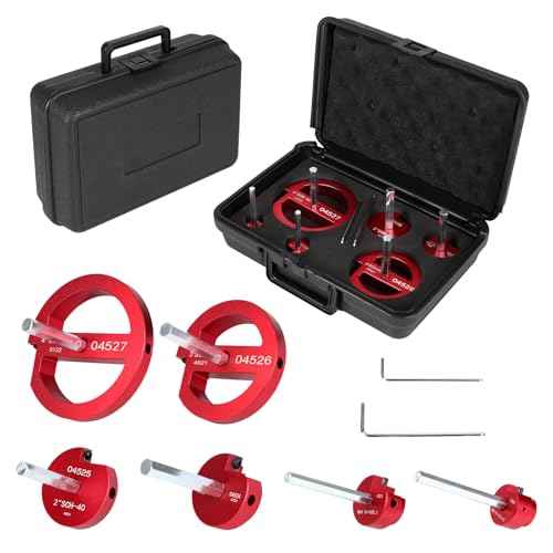 PVC Pipe Reamer Kit, Plastic Pipe Fitting Reamer Tool for Plumbing, 1 Blades PVC Fitting Saver for SCH40, ABS, CPVC Pipe, 6 PCS (3/4", 1", 1-1/2", 2", 3", 4")