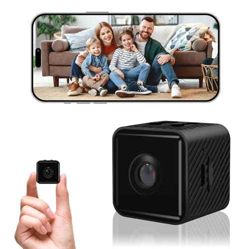 Mini Security Camera, 1080P HD Home Wireless Small Camera, Indoor WiFi Nanny Cam with Motion Detection and Night Vision, 150¡Æ Wide View, App Alerts, Cloud & SD Storage, Camer for Kids, Elders, Pet