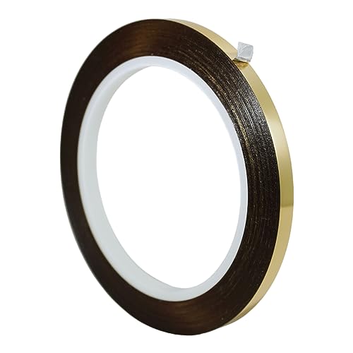 GGR Supplies T.R.U. MMYP-1 Metalized Polyester Film Tape with Acrylic Adhesive. Multiple Colors Available. 72 Yards. (Gold, 1/4 in.)