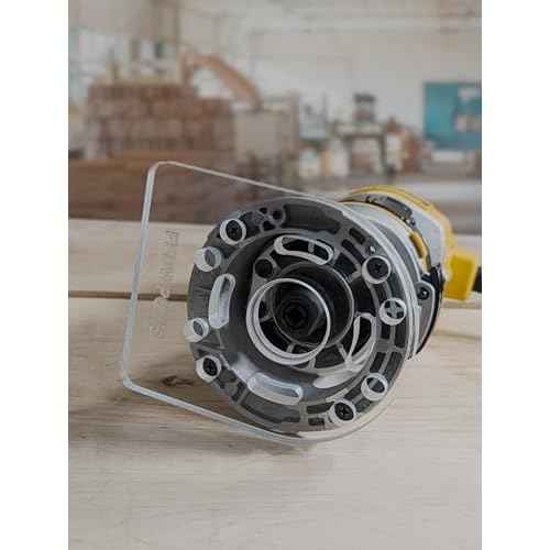 3/8" Thick Router Baseplate Upgrade with Bushing Compatibility for Dewalt DWP611 / DCW600 / PC450